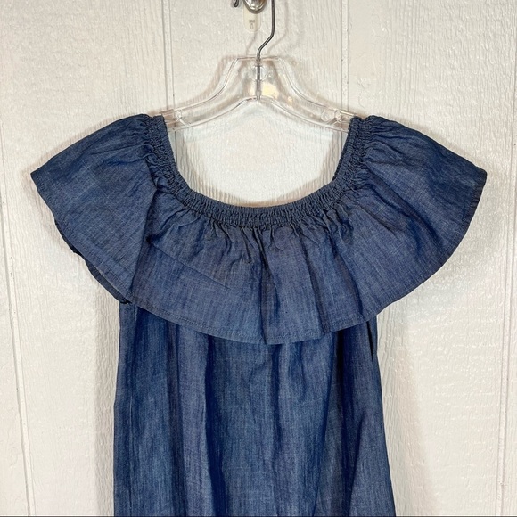 NEW Soft Joie Denim Dress Large - Picture 3 of 13